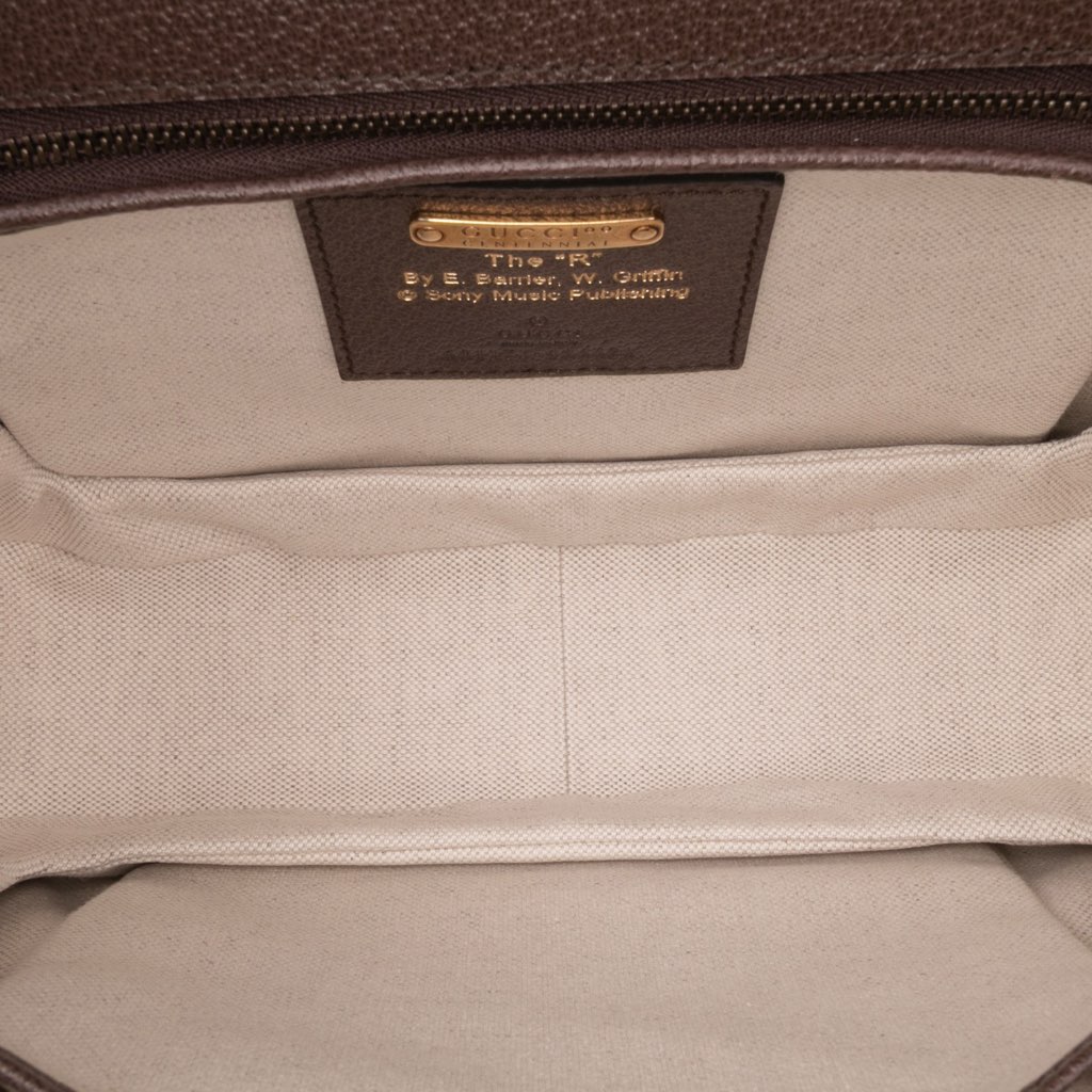 Gucci 100th Anniversary Medium Canvas 1947 Bamboo Top Handle Bag - 4