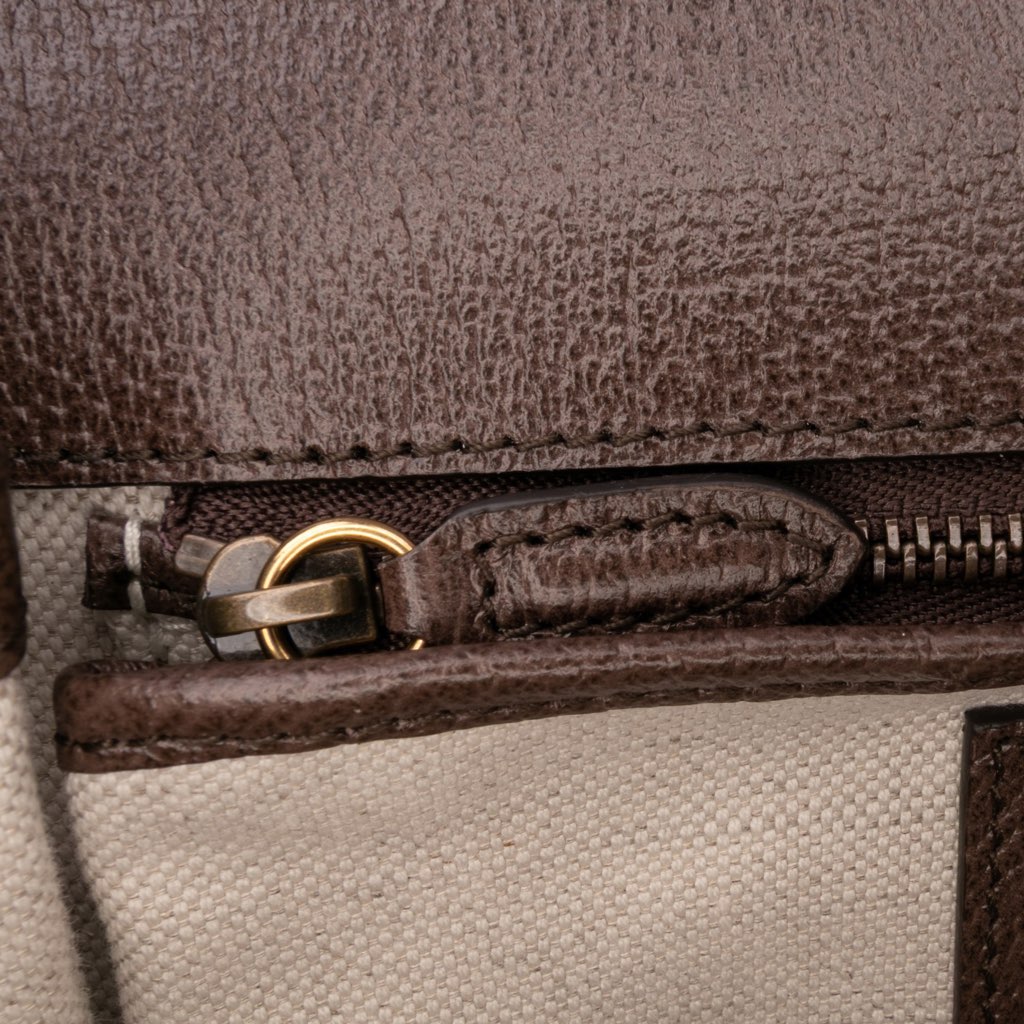 Gucci 100th Anniversary Medium Canvas 1947 Bamboo Top Handle Bag - Detail 2