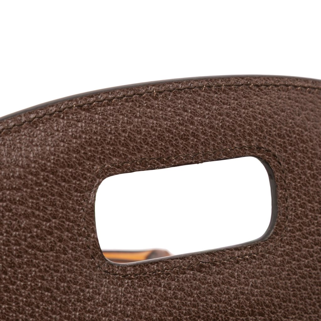 Gucci 100th Anniversary Medium Canvas 1947 Bamboo Top Handle Bag - Image 11