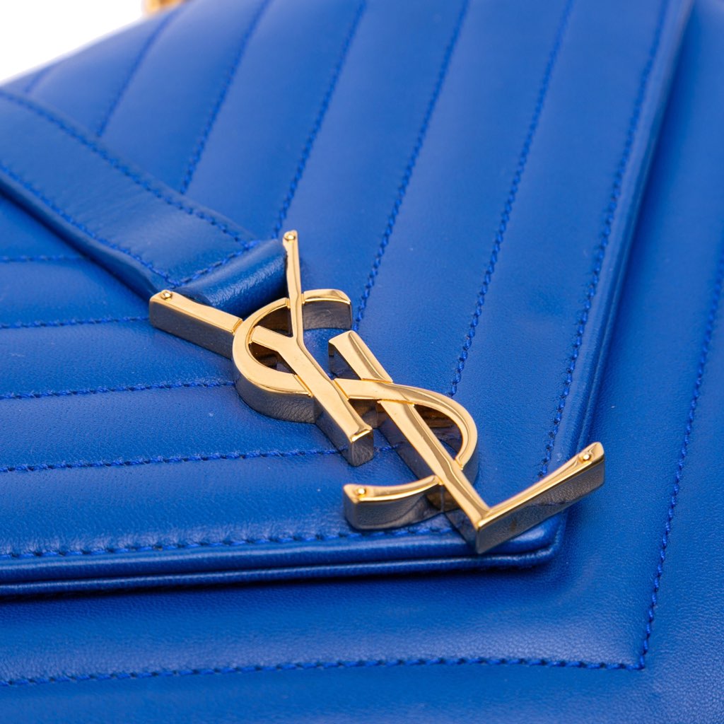 Saint Laurent Medium Matelasse Lambskin Monogram Envelope Shoulder Bag - Detail 2