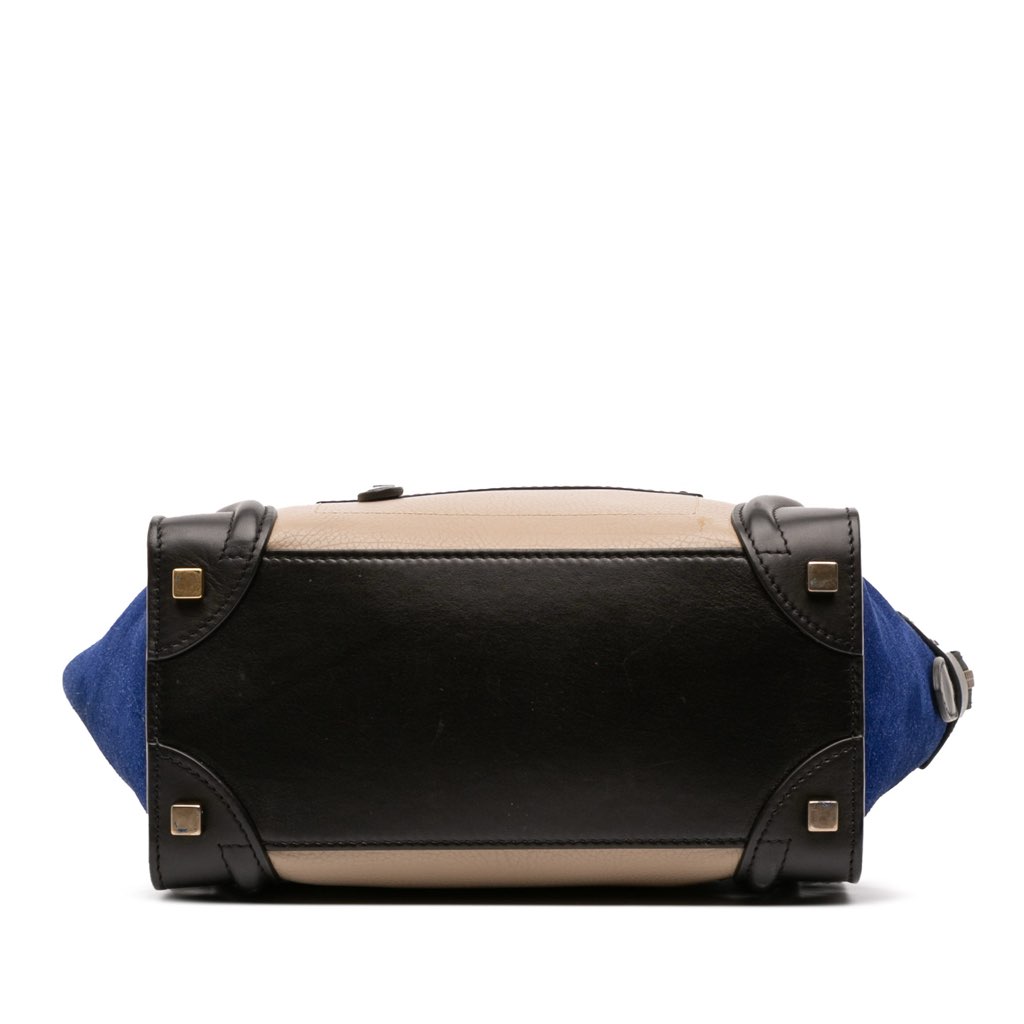 Celine Micro Tricolor Leather Luggage Tote - Image 6