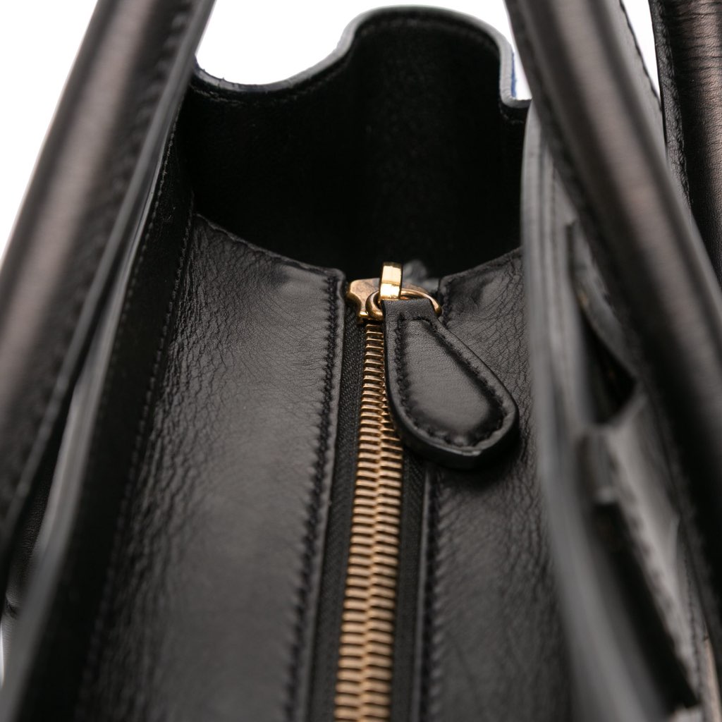 Celine Micro Tricolor Leather Luggage Tote - Image 12