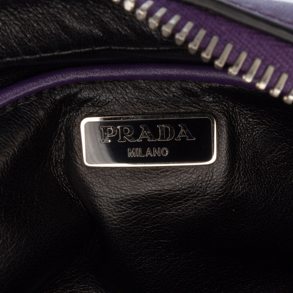 Prada Mini Leather Studded Camera Bag - Side view