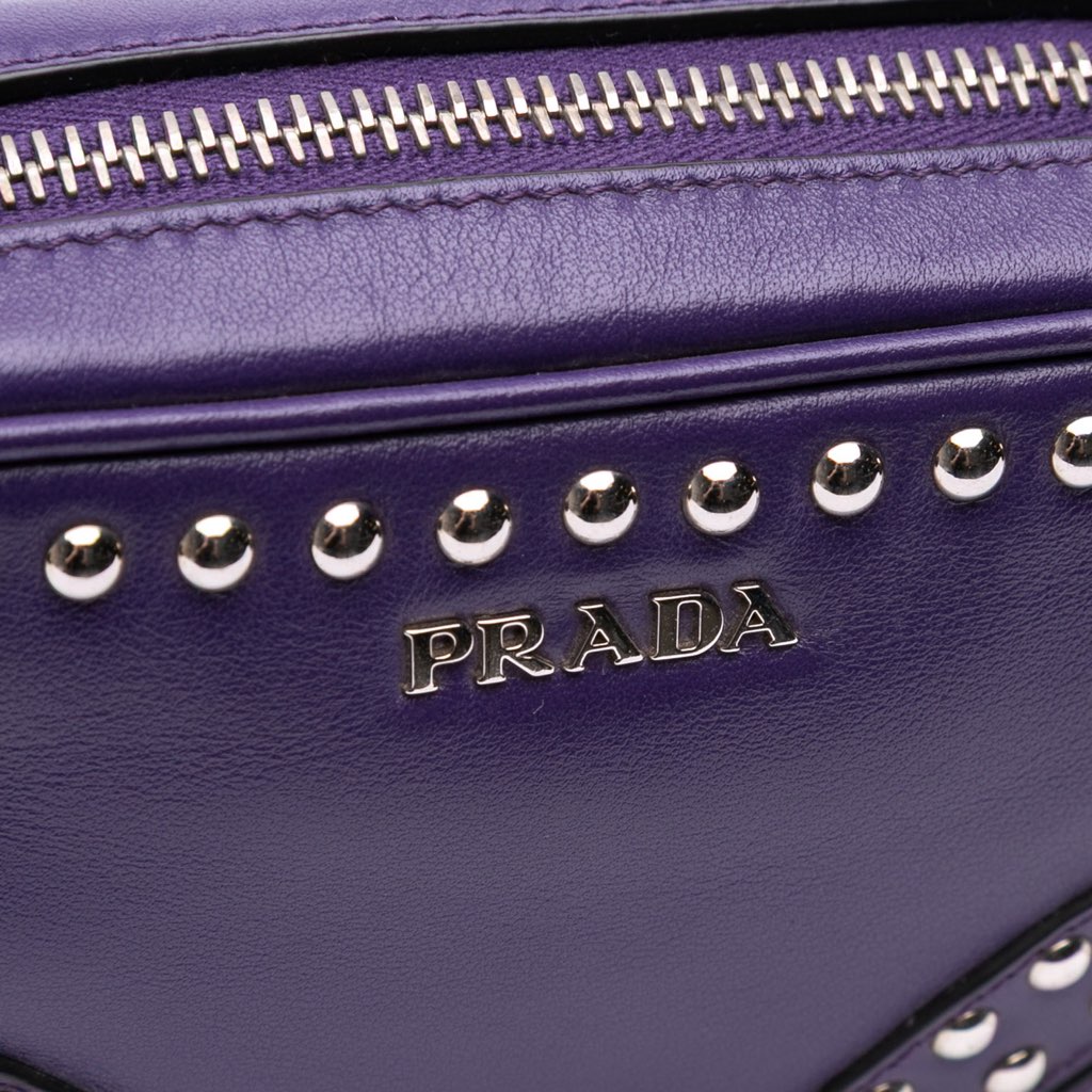 Prada Mini Leather Studded Camera Bag - Detail 2