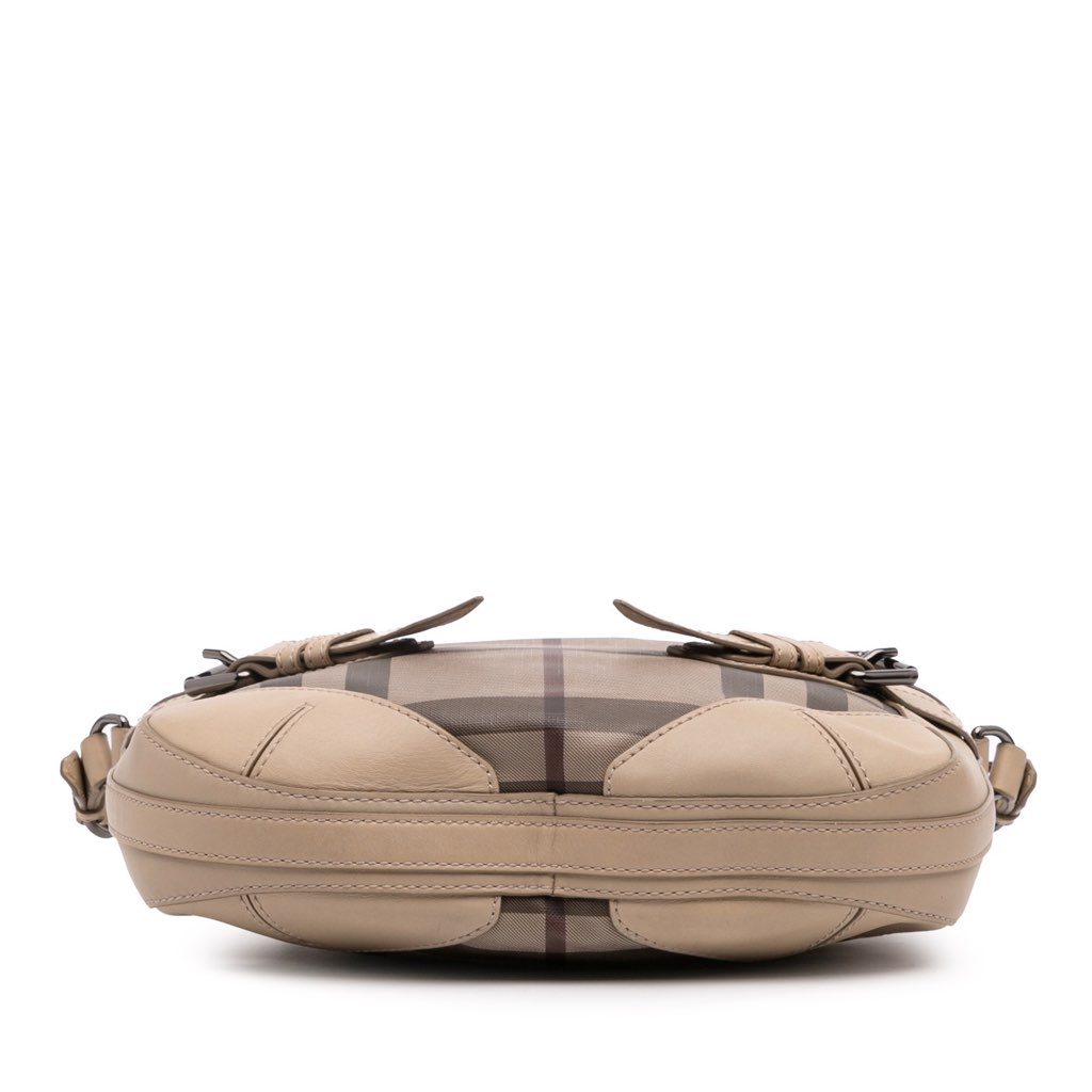 Burberry Smoke Check Coated Canvas and Leather Satchel - Image 6