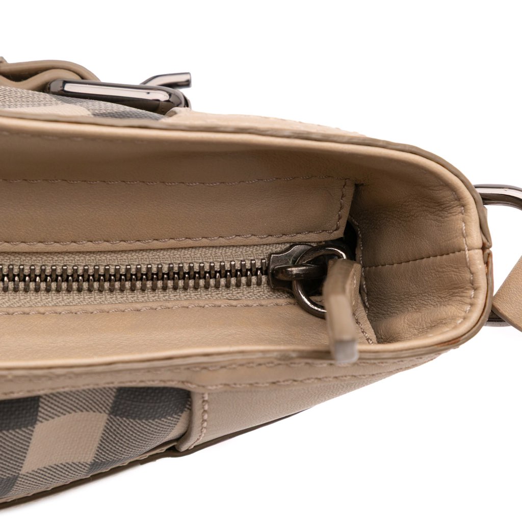 Burberry Smoke Check Coated Canvas and Leather Satchel - Detail 2