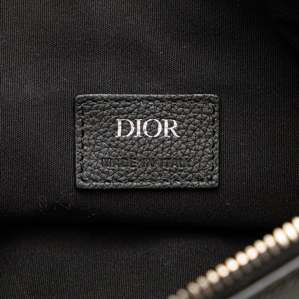 Dior Kim Jones Grained Calfskin Saddle Bag - 5