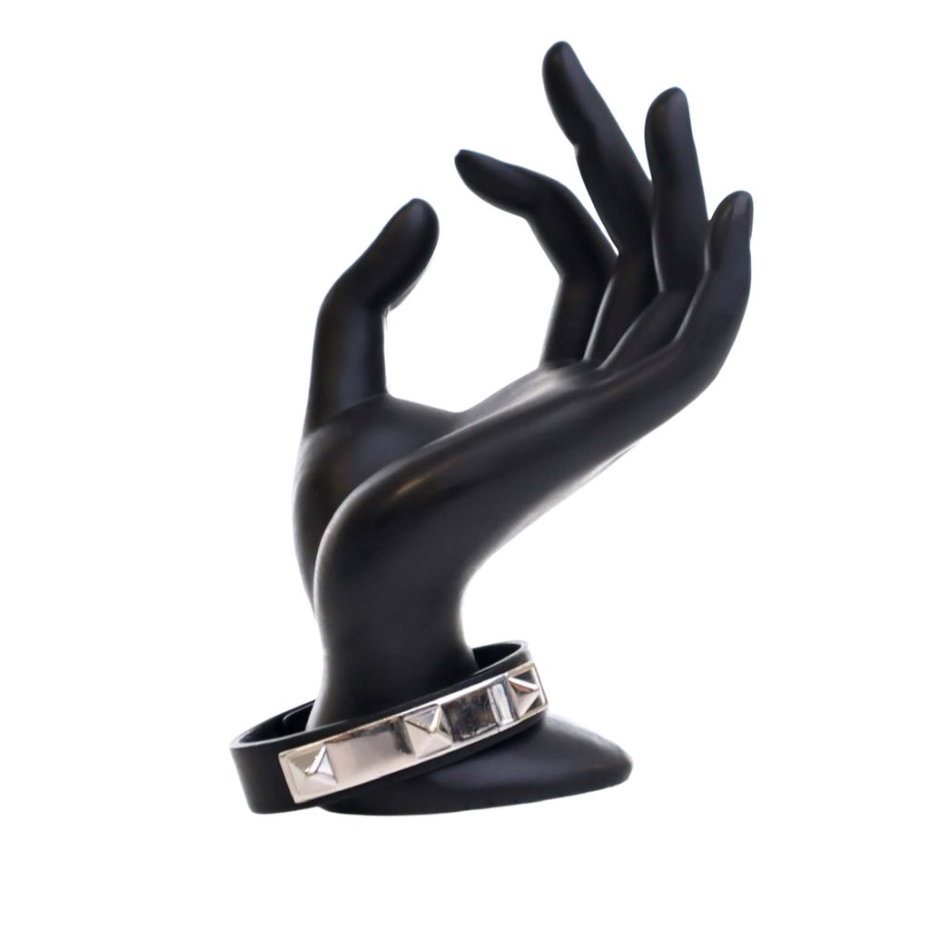 Valentino Leather Rockstud Bracelet