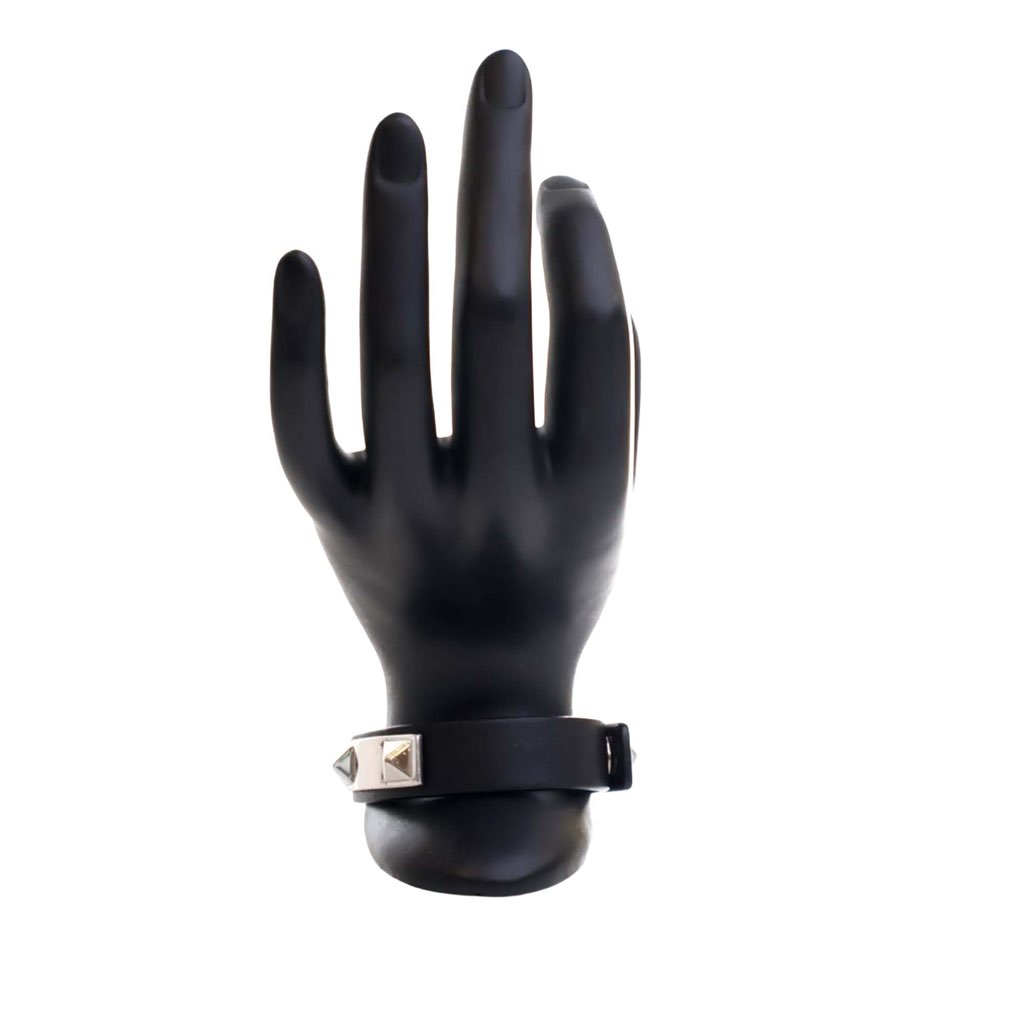 Valentino Leather Rockstud Bracelet - 4