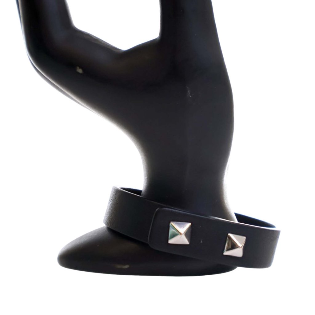 Valentino Leather Rockstud Bracelet - Detail 1