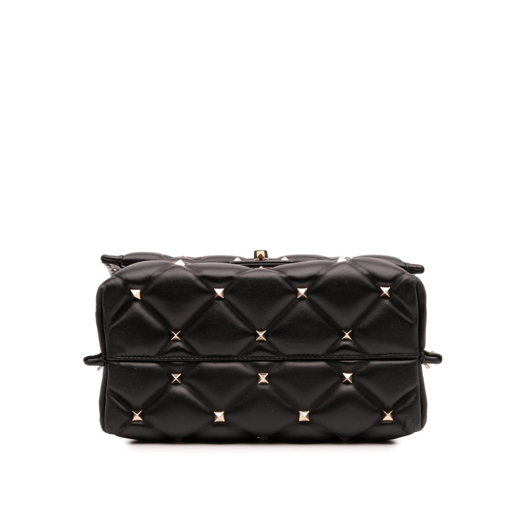 Valentino Lambskin VLTN Candystud Top Handle Bag - 3
