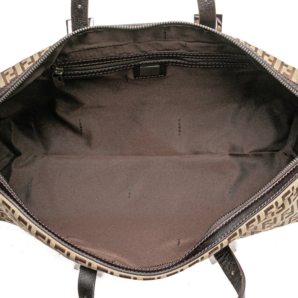 Fendi Zucchino Canvas Handbag - 4