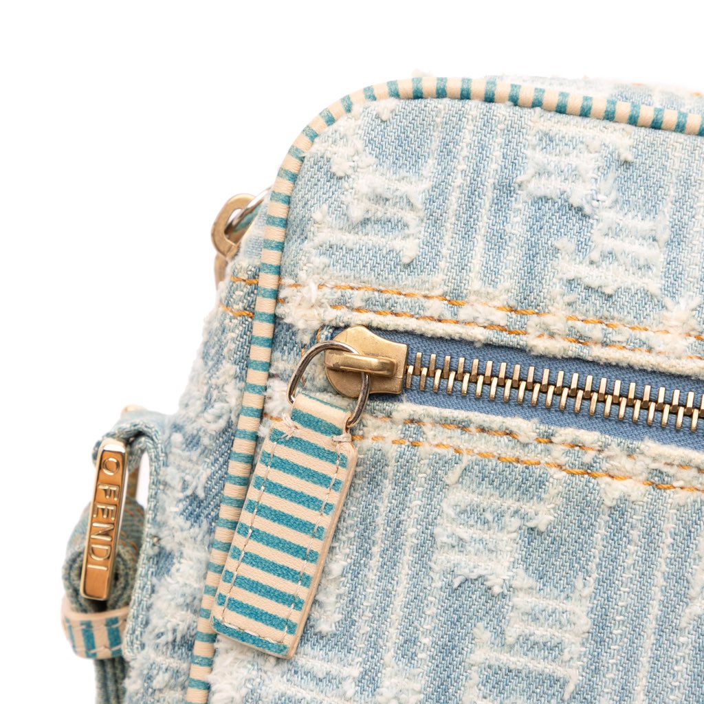 Fendi Zucca Denim Crossbody - Image 10