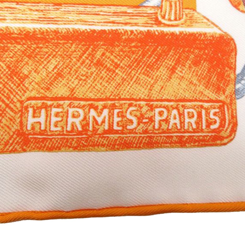 Hermès Gavroche Chevaloscope Neon Pointille Silk Scarf - Back view