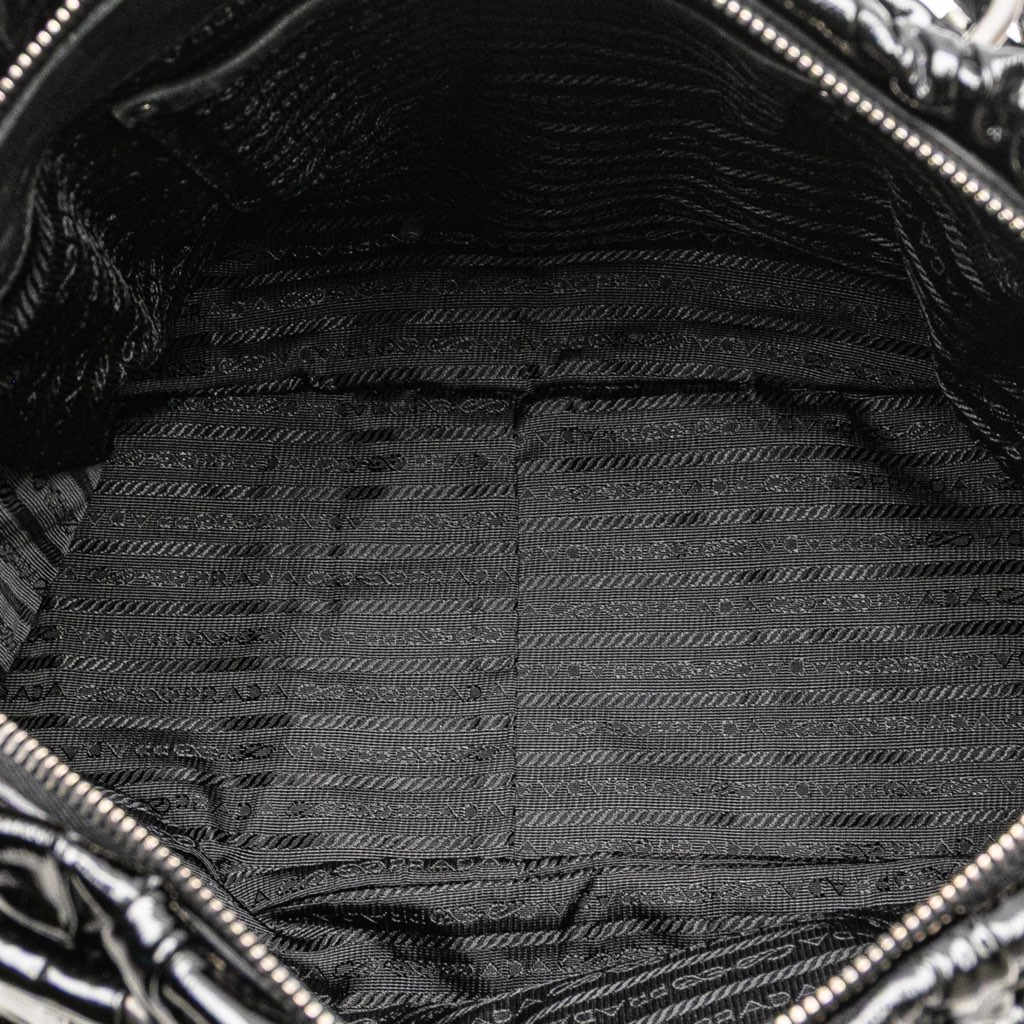 Prada Vernice Gaufre Satchel - 4