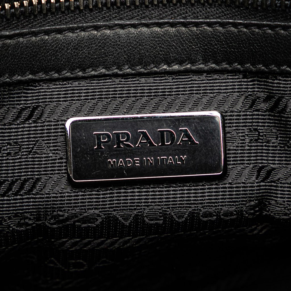 Prada Vernice Gaufre Satchel - Side view