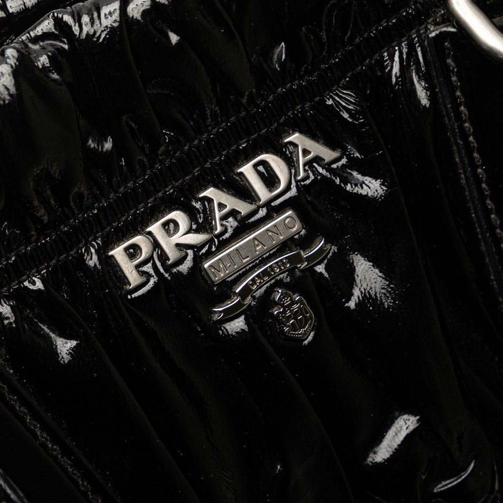 Prada Vernice Gaufre Satchel - Image 10
