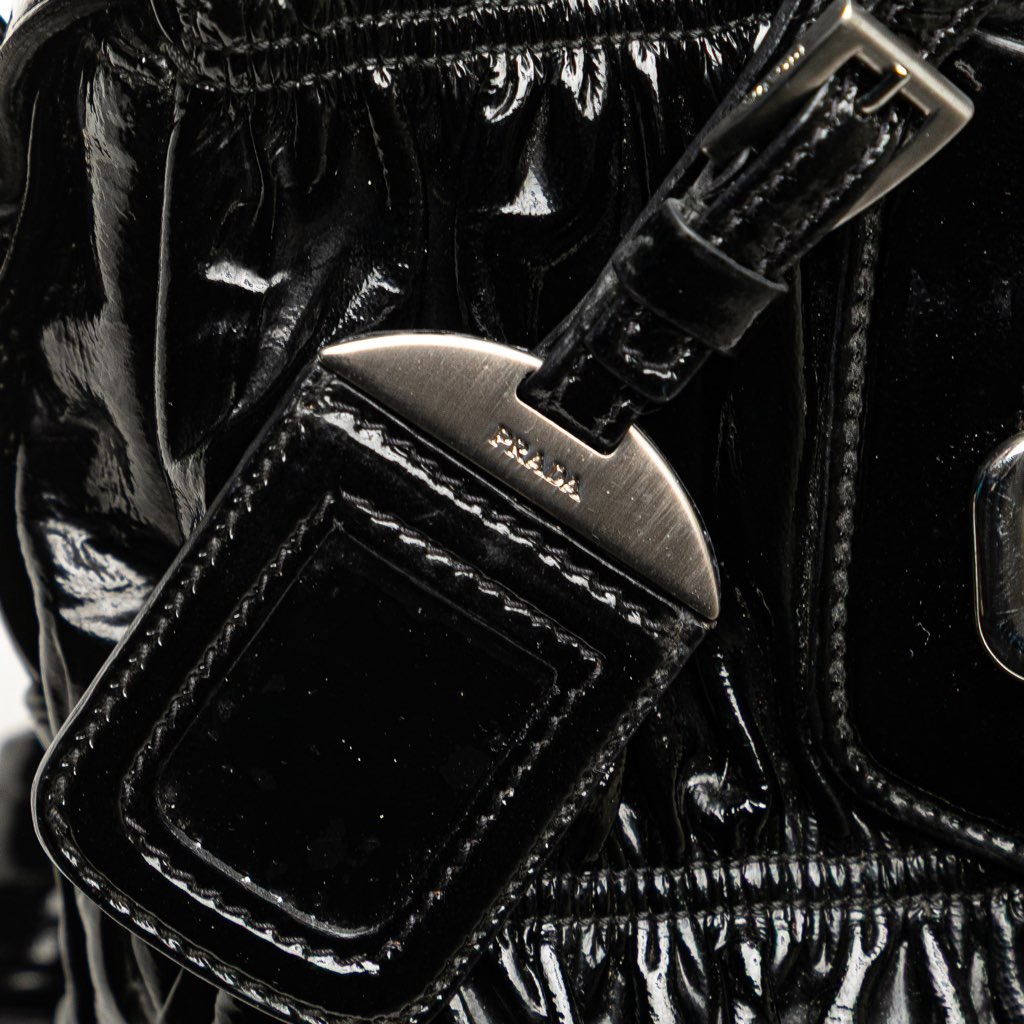 Prada Vernice Gaufre Satchel - Image 11