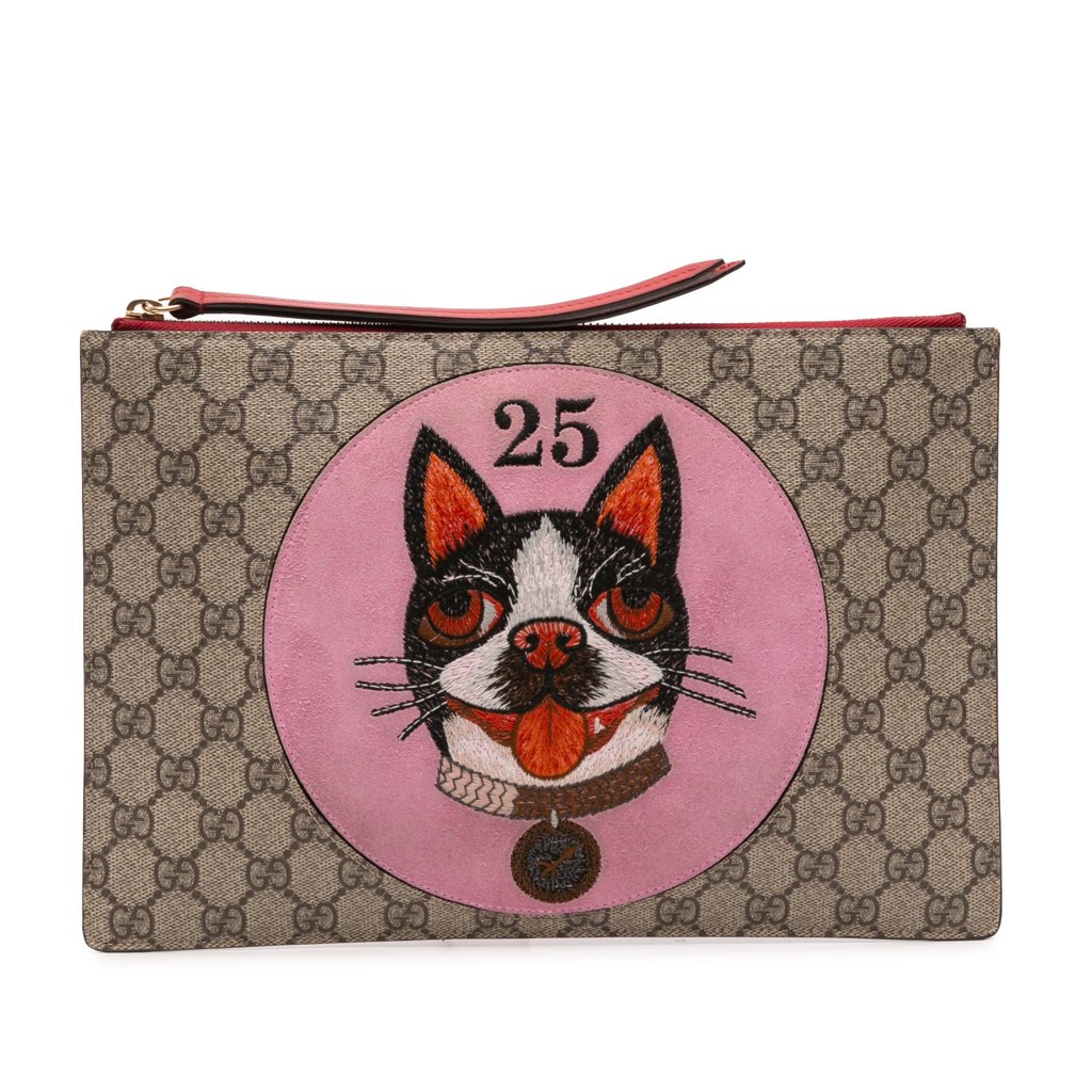 Gucci GG Supreme Bosco Clutch