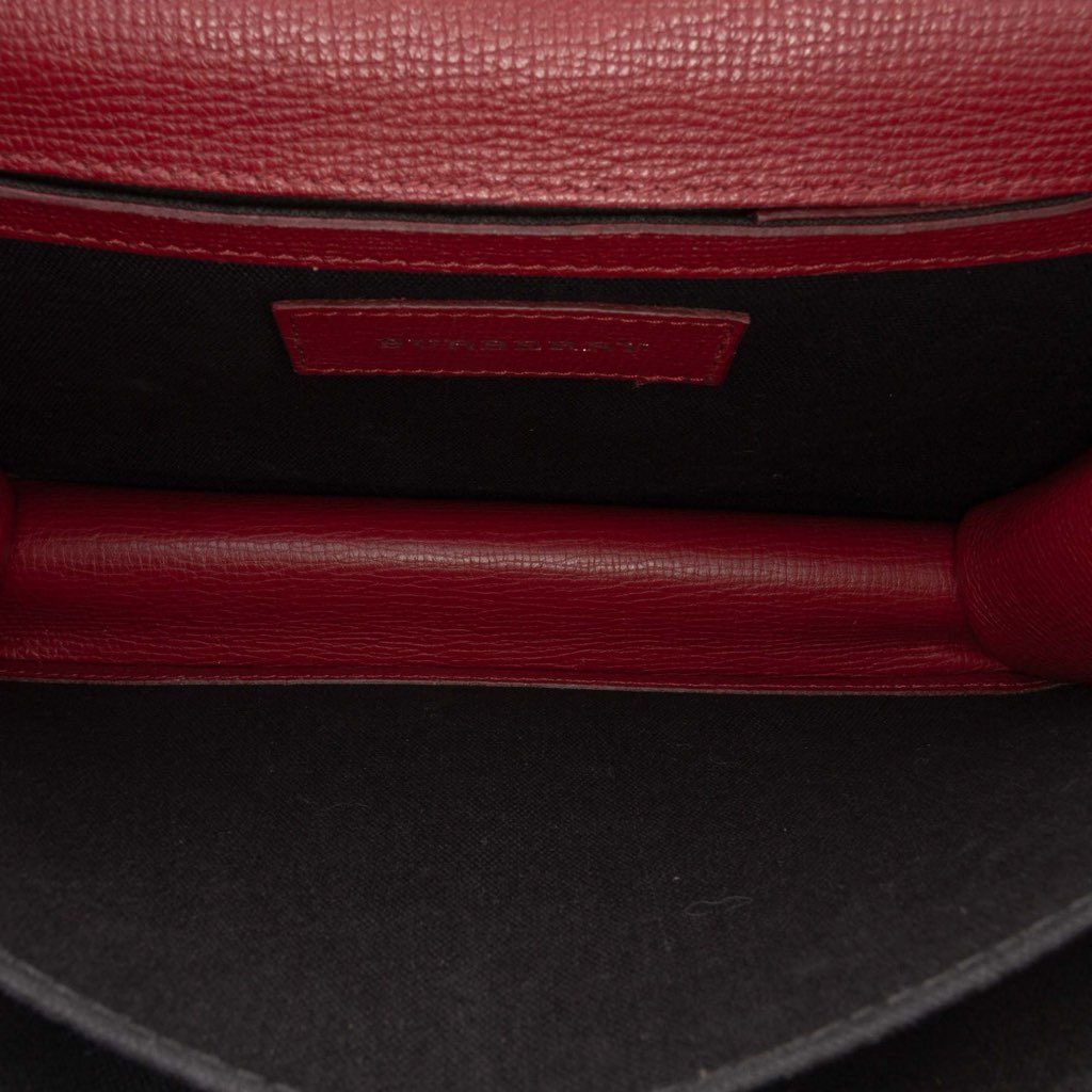 Burberry Small Leather and House Check Canvas Derby Macken Crossbody - 4