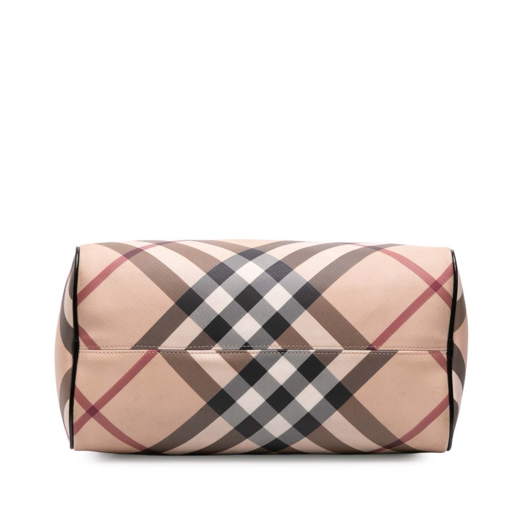 Burberry Supernova Check Coated Canvas Boston Bag - 3