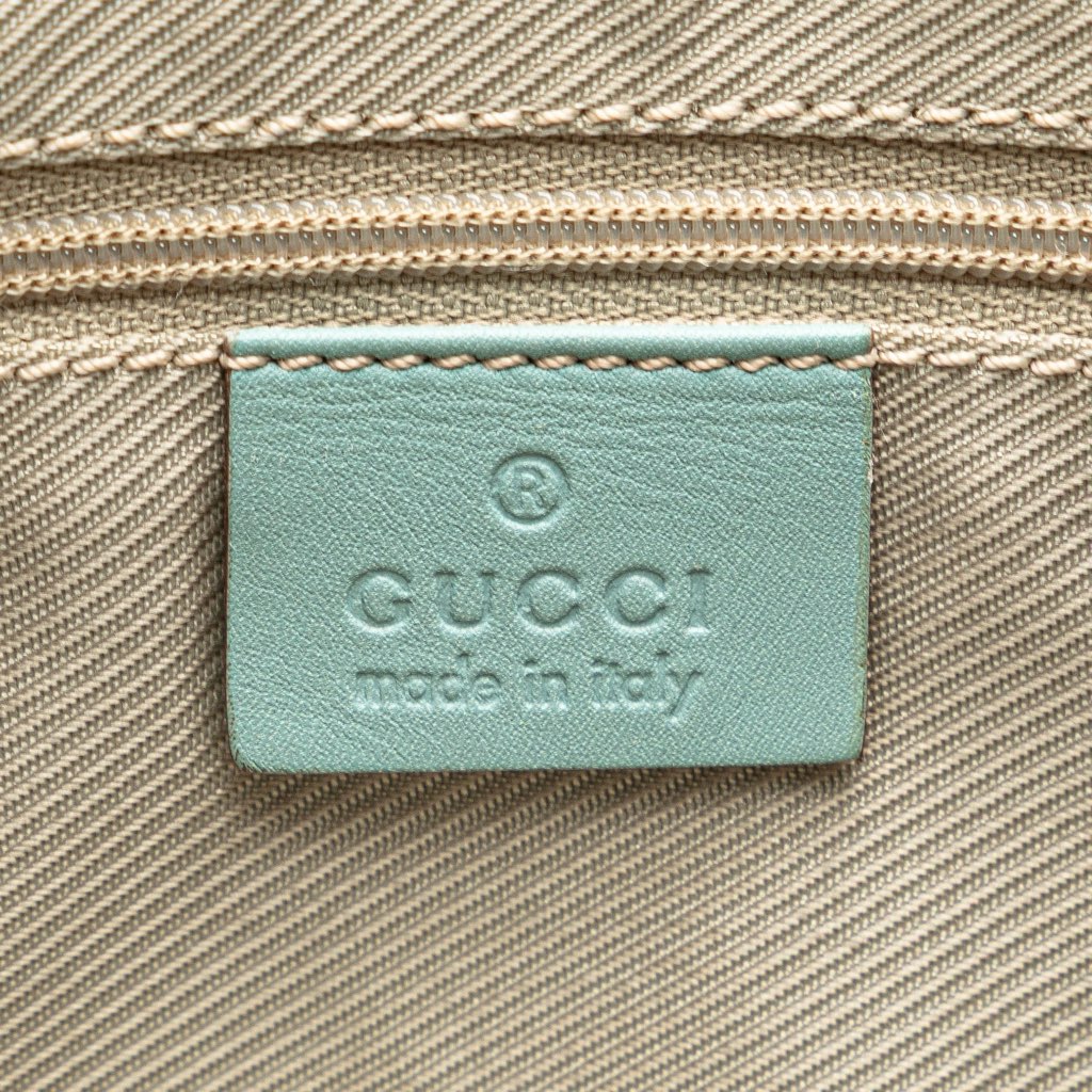 Gucci G Square Suede Hobo - Side view