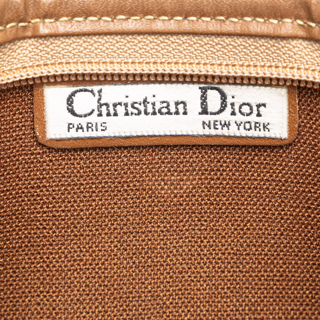 Dior Honeycomb Coated Canvas Clutch - Side view