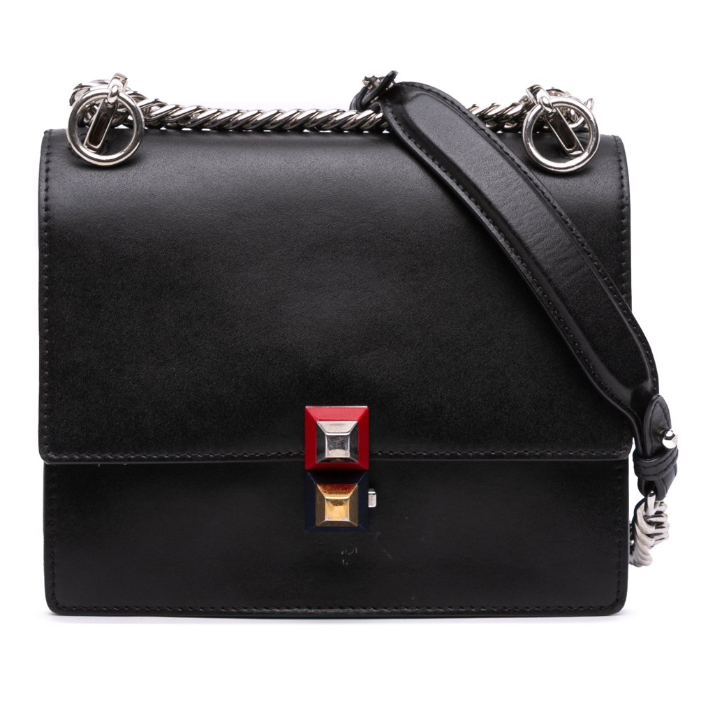 Fendi Small Leather Kan I Crossbody