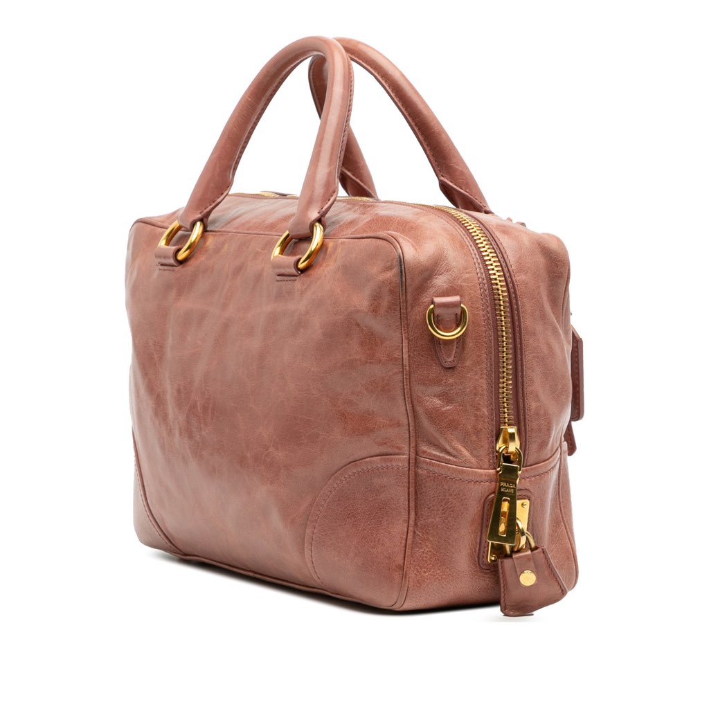 Prada Vitello Shine Bauletto Satchel - 2