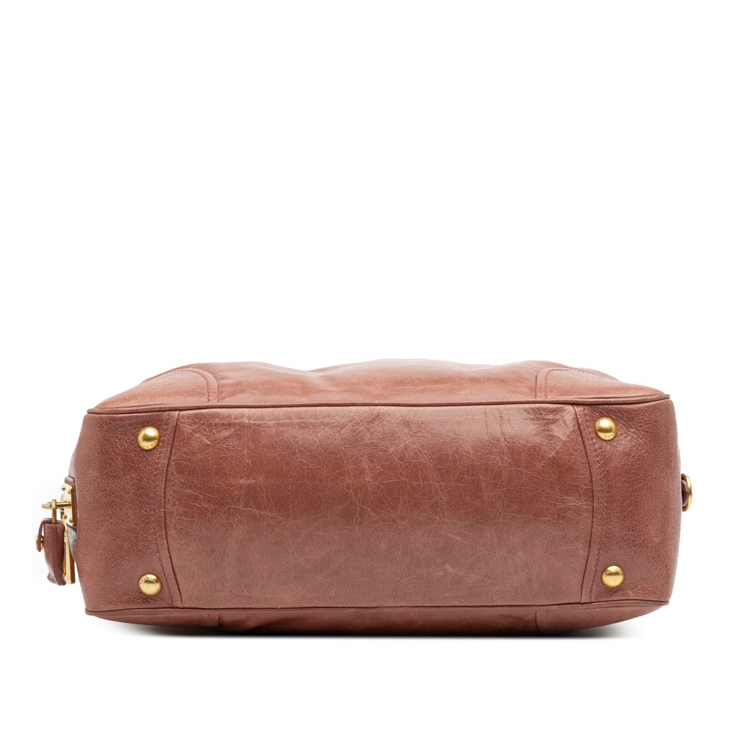 Prada Vitello Shine Bauletto Satchel - 3