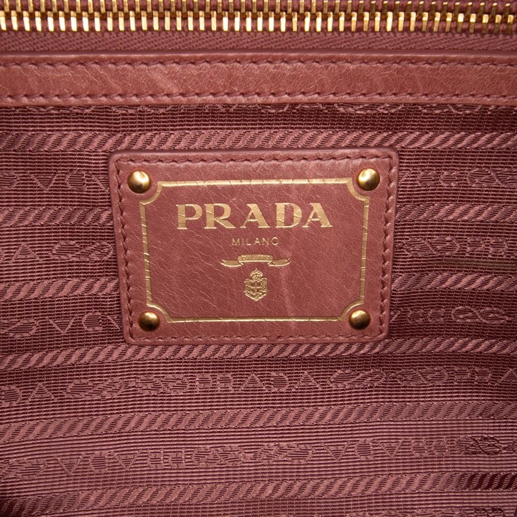 Prada Vitello Shine Bauletto Satchel - 5