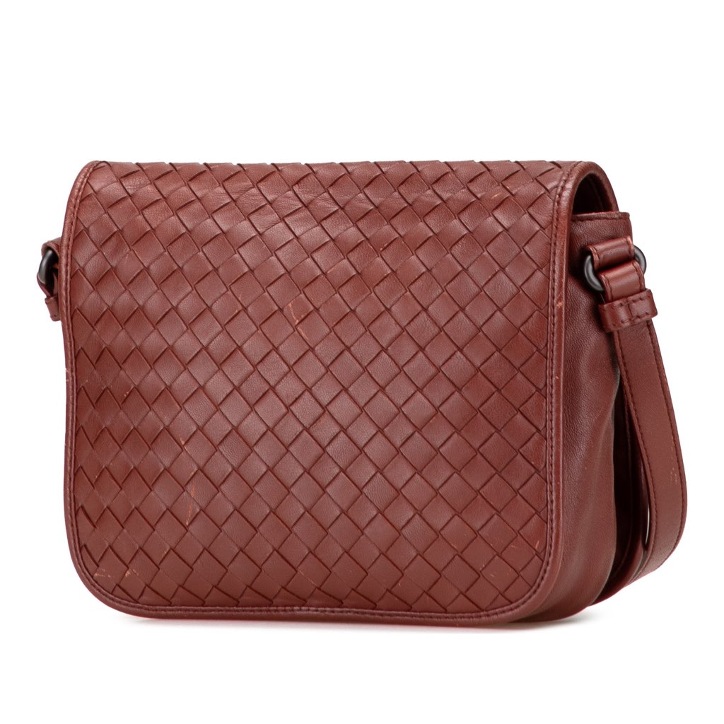 Bottega Veneta Nappa Intrecciato Flap Crossbody - Back view