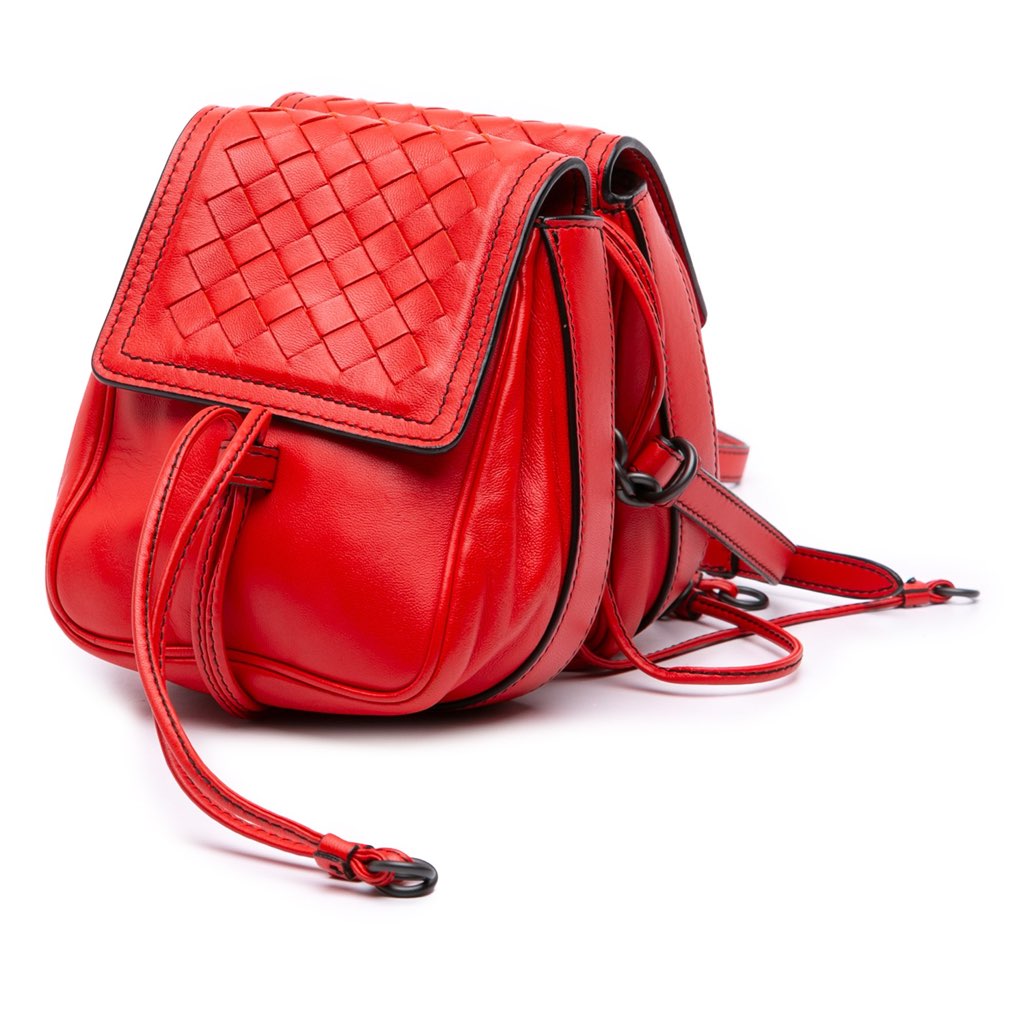 Bottega Veneta Nappa Intrecciato Double Sided Flap Crossbody - Back view