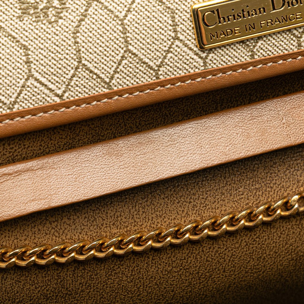 Dior Honeycomb Canvas Chain Shoulder Bag - Detail 1