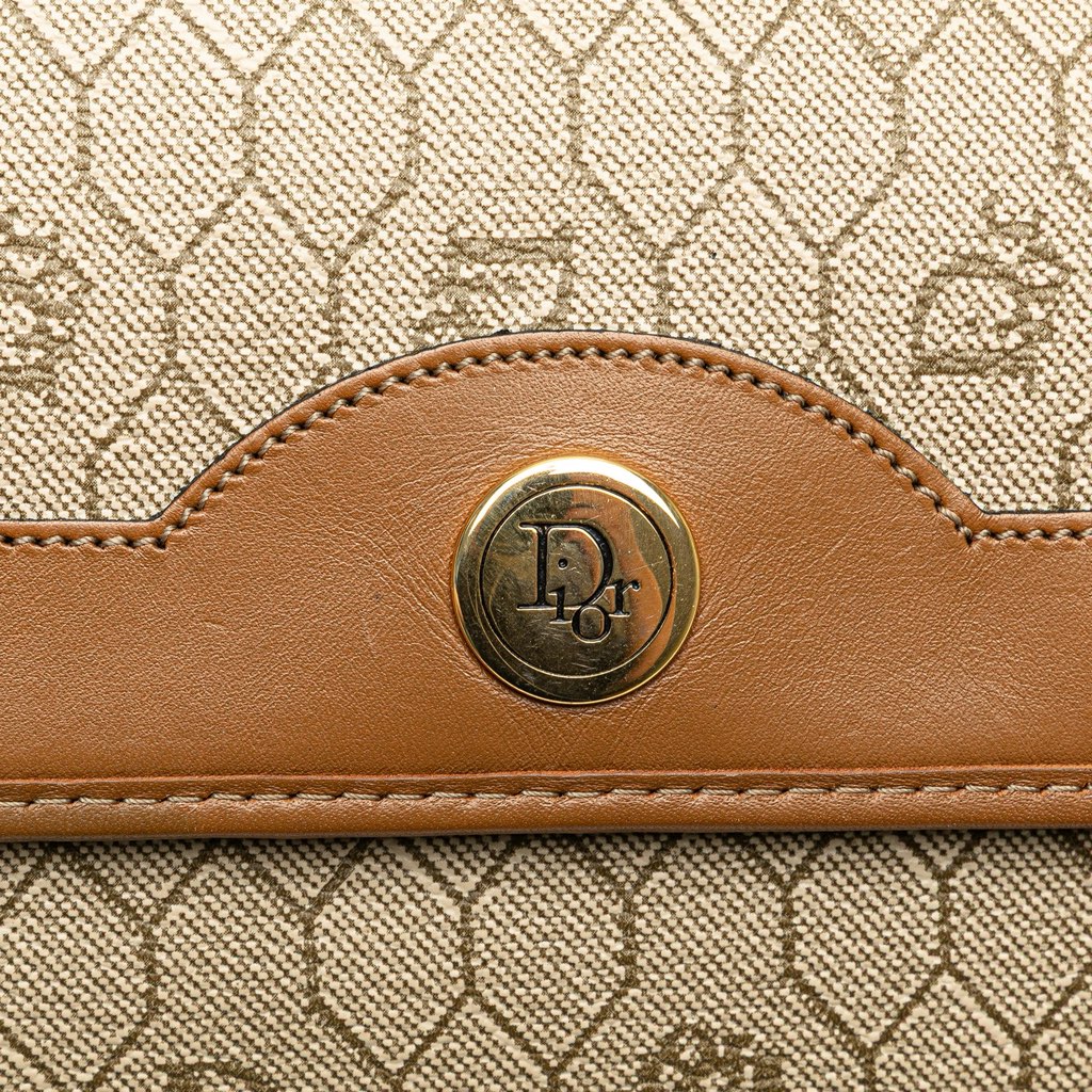 Dior Honeycomb Canvas Chain Shoulder Bag - Image 11