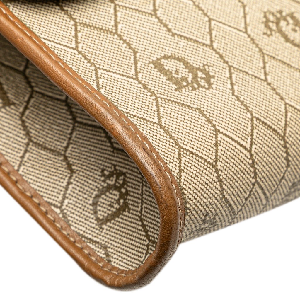 Dior Honeycomb Canvas Chain Shoulder Bag - Image 12