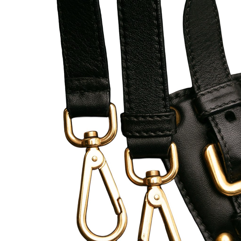 Prada Bicolor Nappa Gaufre Double Zip Satchel - Image 13