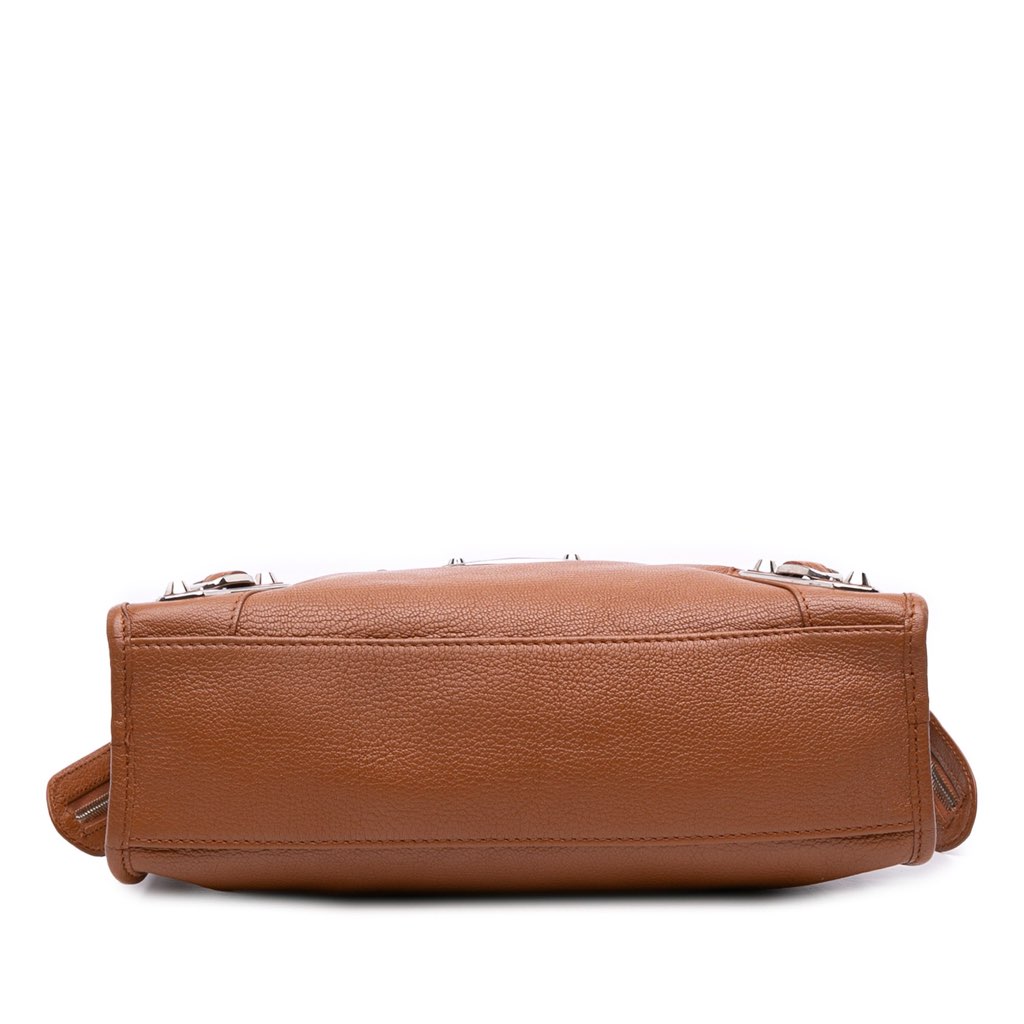 Balenciaga Small Chevre Motocross Classic Metallic Edge City Satchel - 3