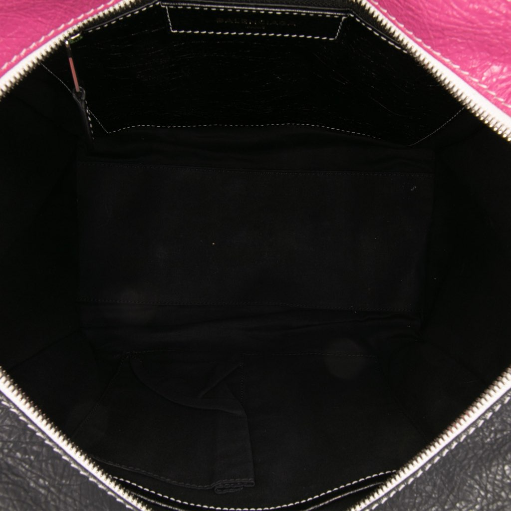 Balenciaga S Lambskin Bazar Shopper Satchel - 4