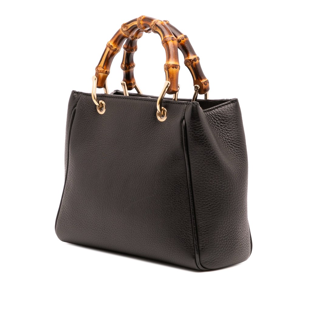 Gucci Mini Calfskin Bamboo Shopper Satchel - 2