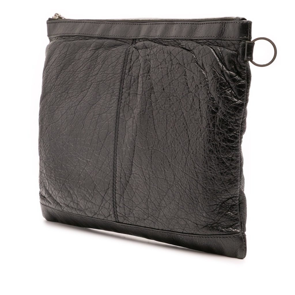 Balenciaga Lambskin Motocross Classic Clip L Clutch - 2