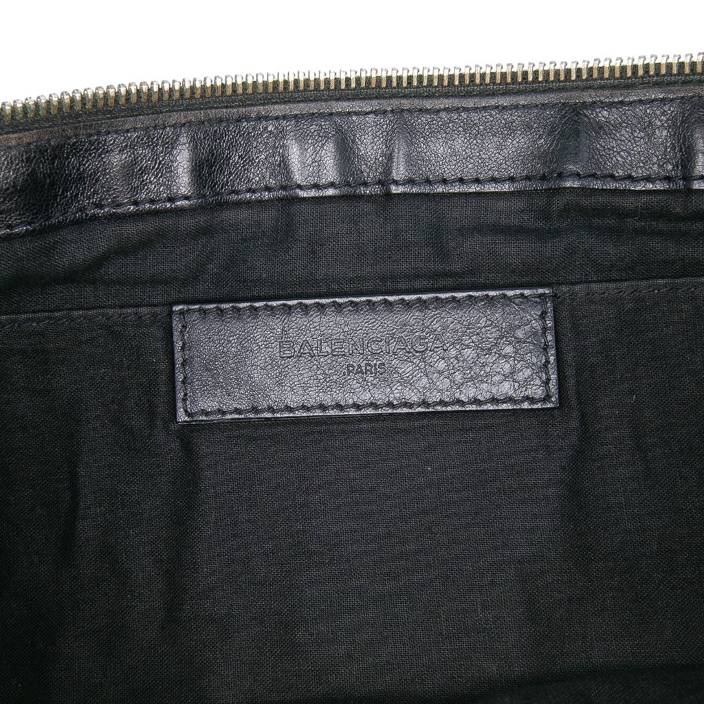 Balenciaga Lambskin Motocross Classic Clip L Clutch - 5