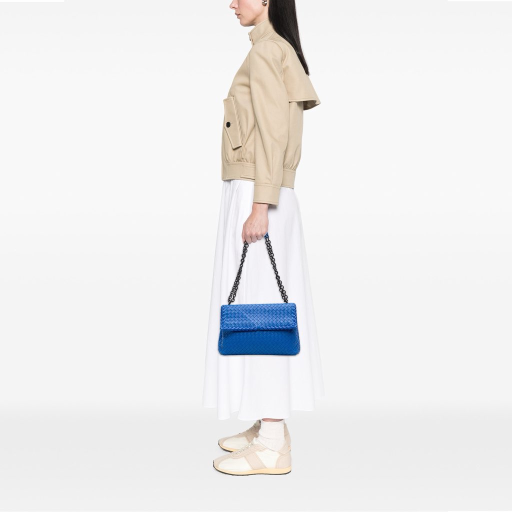 Bottega Veneta Medium Nappa Intrecciato Olimpia Crossbody - Image 10