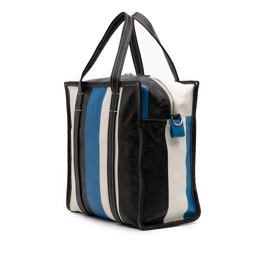 Balenciaga S Lambskin Bazar Shopper Satchel - Back view