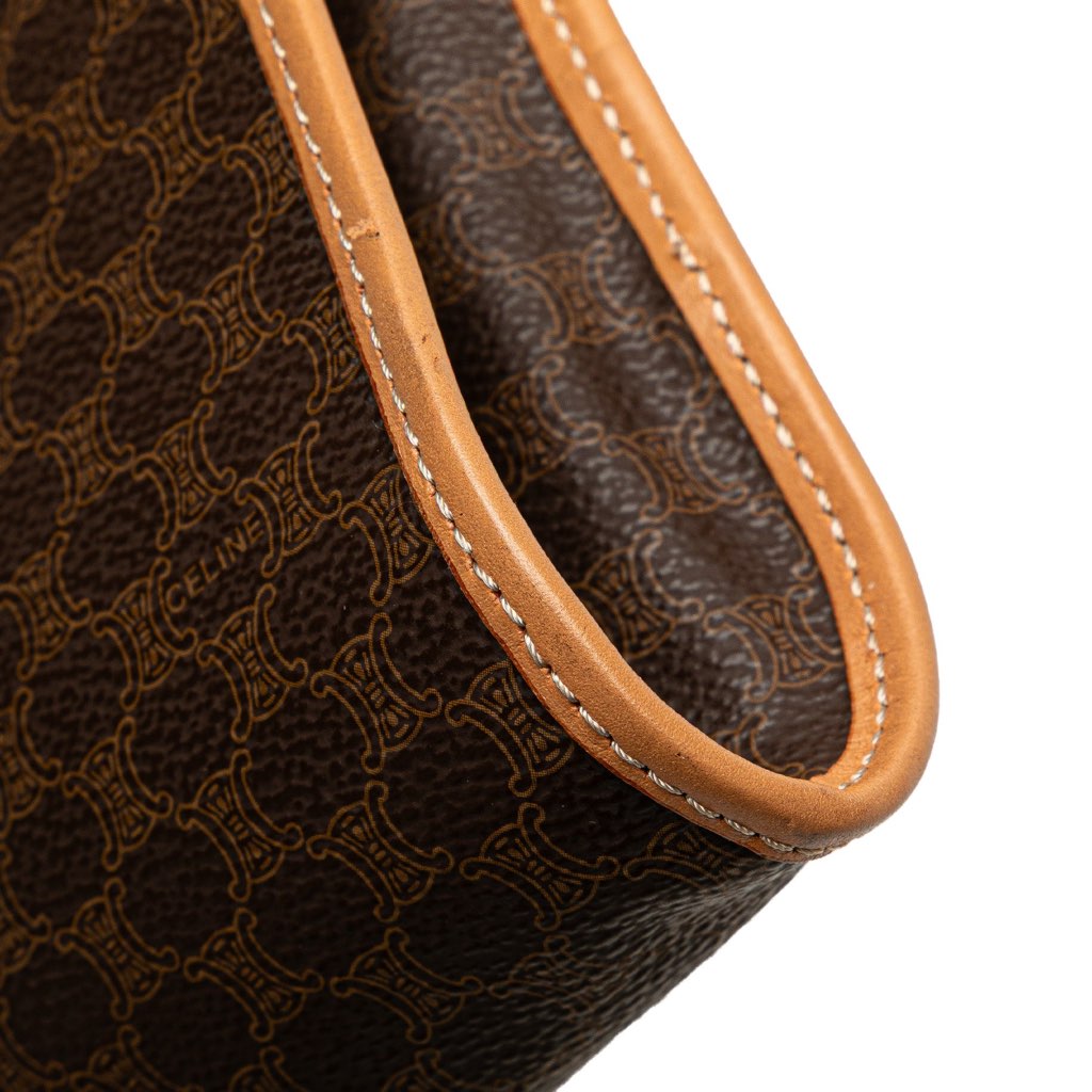 Celine Macadam Coated Canvas Clutch - Image 10