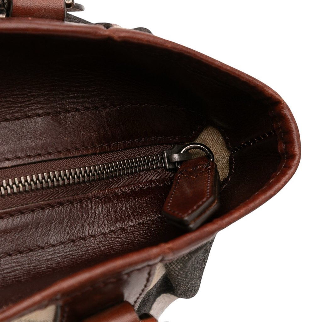 Burberry Mega Check Canvas Lowry Satchel - Detail 2