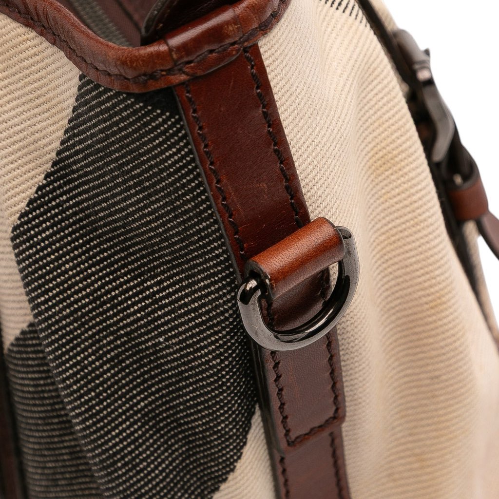 Burberry Mega Check Canvas Lowry Satchel - Image 12