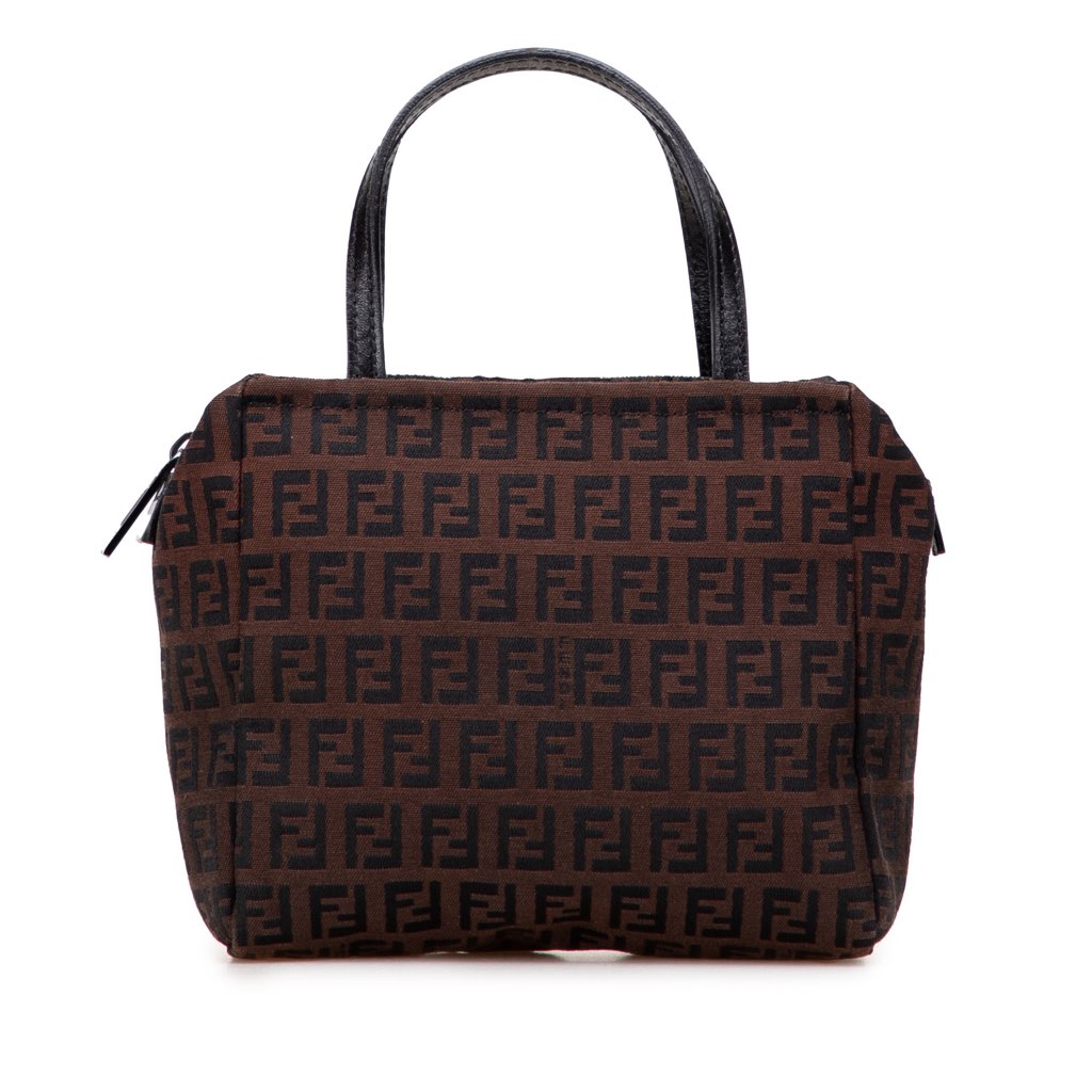 Fendi Mini Zucchino Canvas Handbag