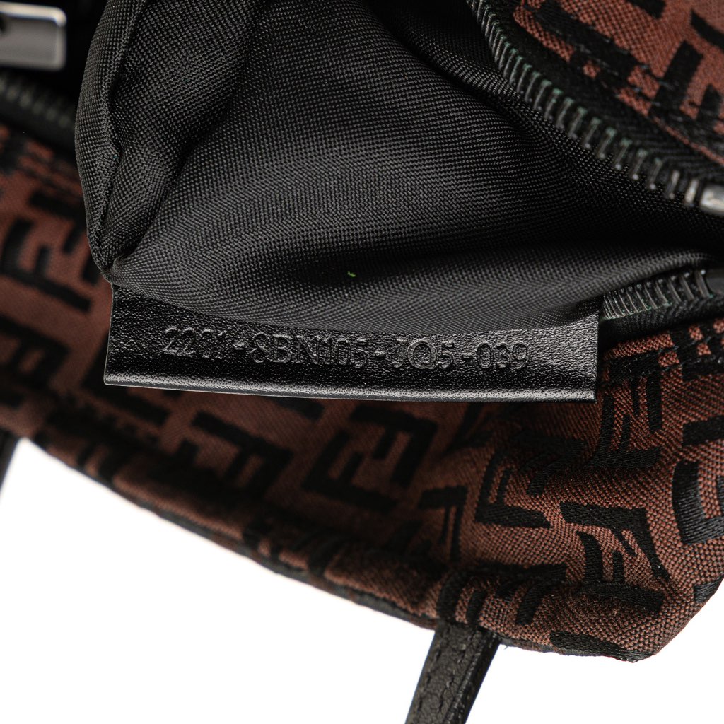 Fendi Mini Zucchino Canvas Handbag - Side view