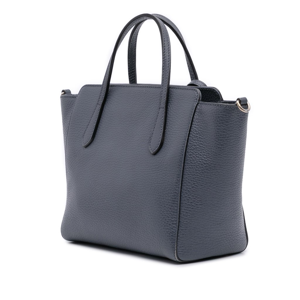 Gucci Mini Leather Swing Satchel - Back view